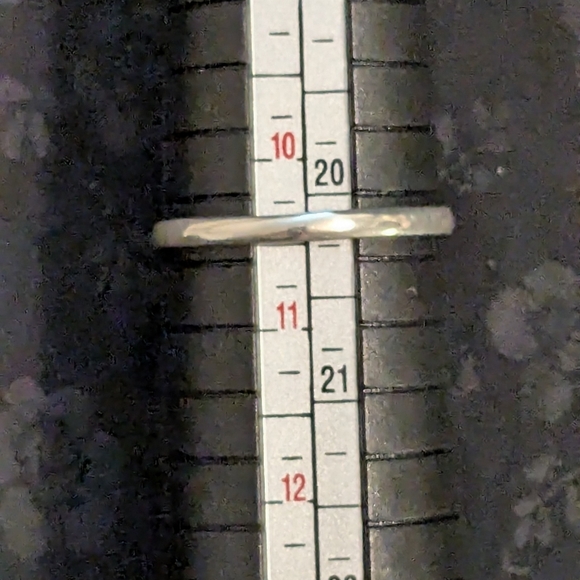 Rare Solid 925 Sterling Silver Genuine Blue Chalcedony Ring Size 10.5 - Picture 10 of 10